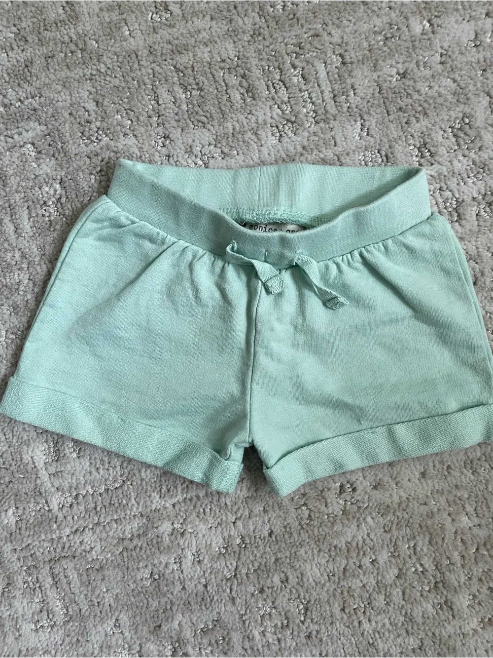 Monica + Andy Organic Cotton 3-piece Baby Henley Bodysuit Set Green Cactus 6-9M